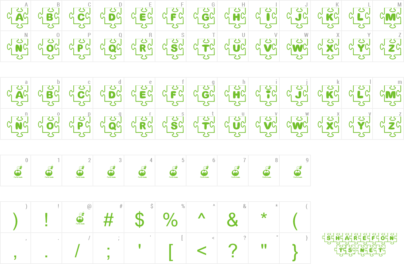 Font Fonts Bomb JiGSAW preview